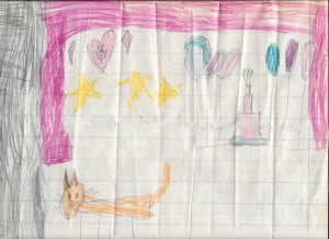 another cat drawing by my daughter