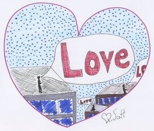 It's the time of year to shout love from the roof tops. 
