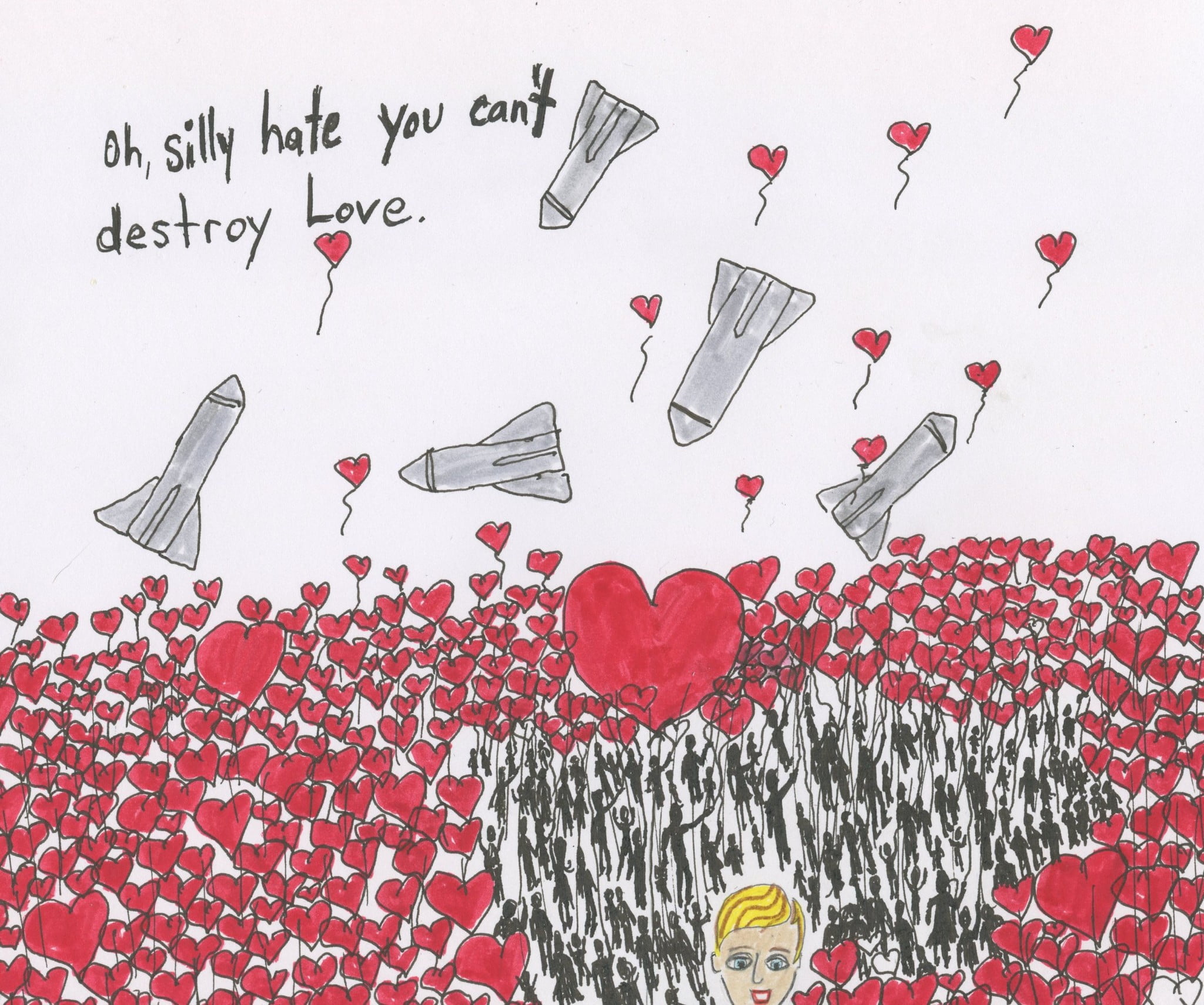 love, hate, destroy, protest